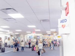 AEDs are required in airports