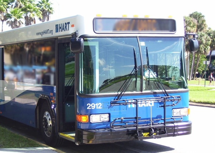 Picture of a HART transit bus