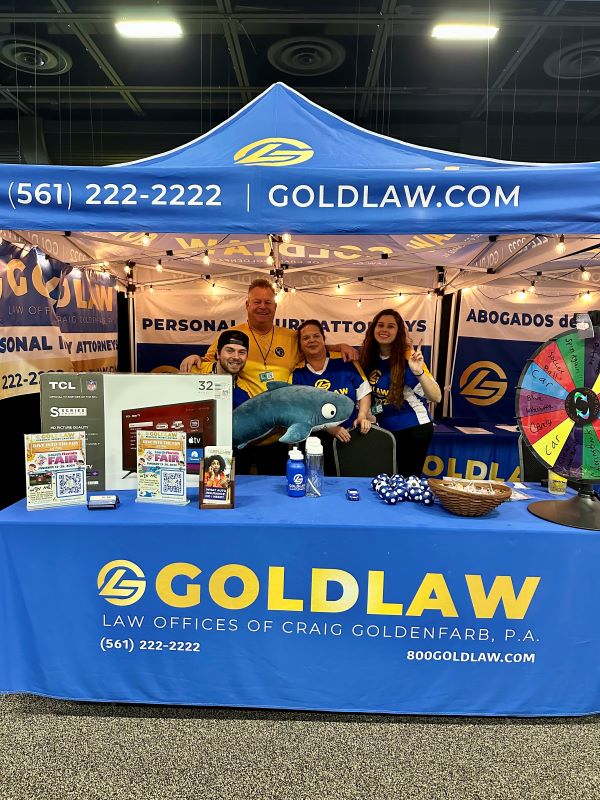 goldlaw, south florida fair, community, prizes, swag, chompers, event, new clients, kids, family, fun